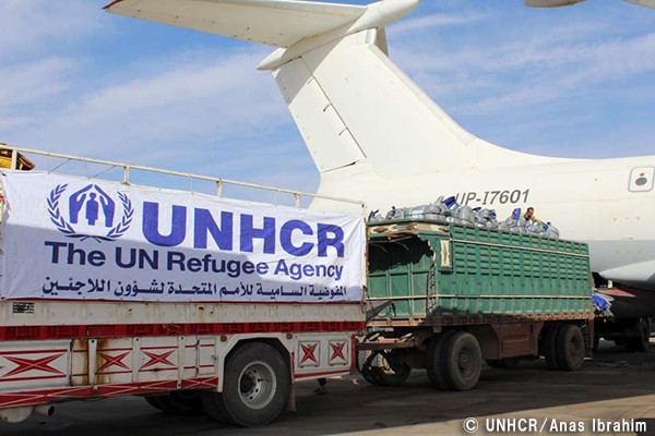 UNHCRの空輸機