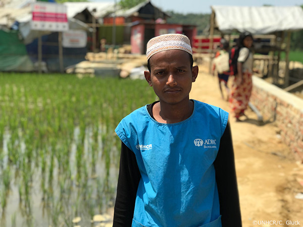 ロヒンギャ難民のモハメッド