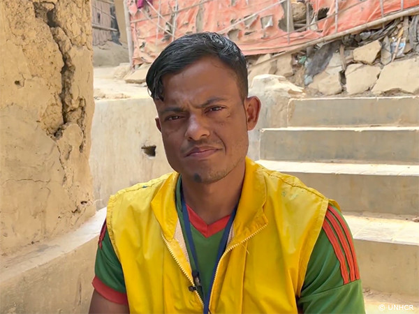 ロヒンギャ難民ボランティアのモハメドさん